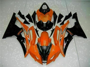 Carenagem Moto R6 2008-2016 - Laranja Preto