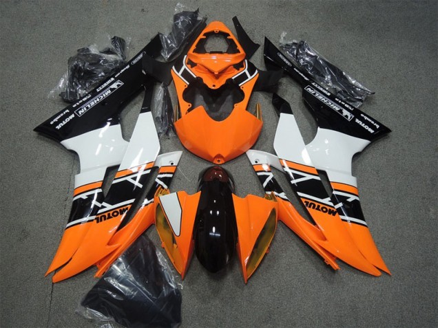 Carenagem Moto R6 2008-2016 - Laranja Preto Motul