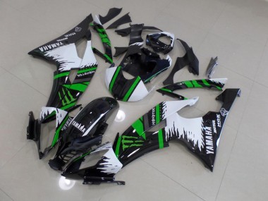 Carenagem Moto R6 2008-2016 - Special Branco Verde Monster