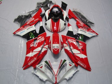 Carenagem Moto R6 2008-2016 - Vermelho Branco Rocol