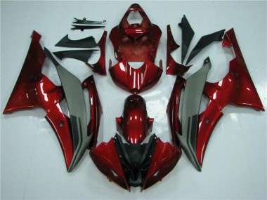 Carenagem Moto R6 2008-2016 - Vermelho Cinzento