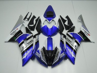 Carenagem Moto R6 2017-2023 - Azul Branco ENEOS Monster