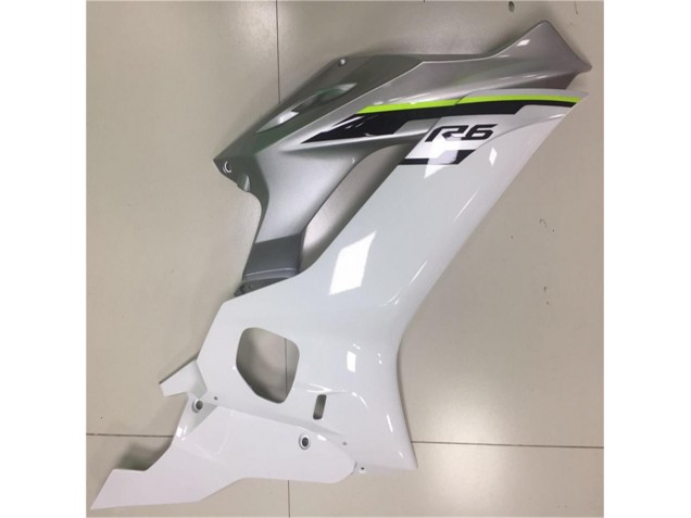 Carenagem Moto R6 2017-2023 - Branco Prata Carenagem Moto R6 2017-2023 - Branco Prata