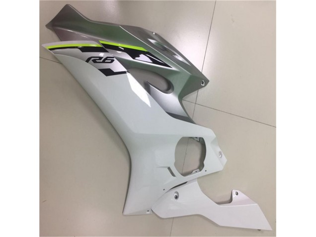 Carenagem Moto R6 2017-2023 - Branco Prata Carenagem Moto R6 2017-2023 - Branco Prata