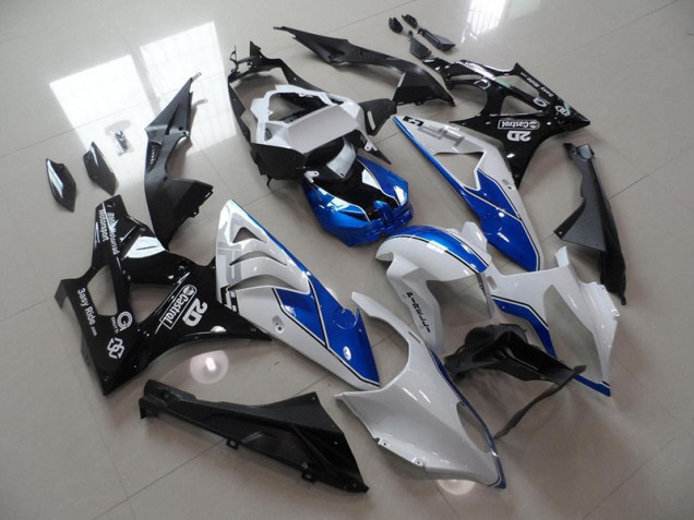 Carenagem Moto S1000RR 2009-2014 - Branco Azul Preto