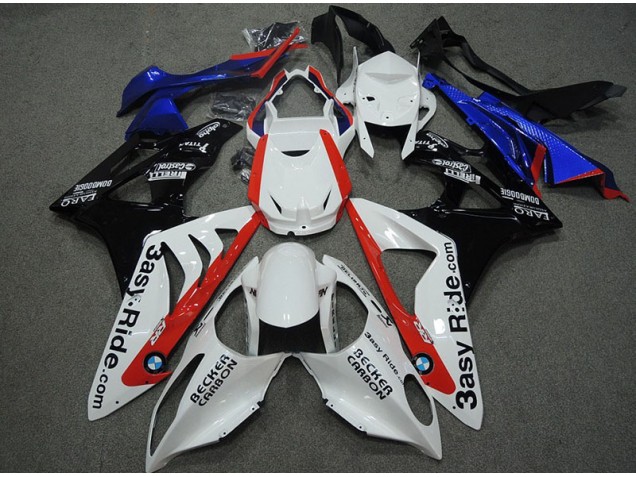 Carenagem Moto S1000RR 2009-2014 - Branco Azul Vermelho