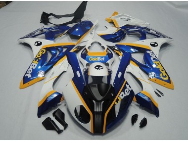 Carenagem Moto S1000RR 2009-2014 - Preto Azul Branco GoldBet