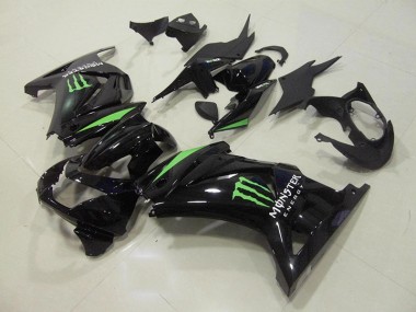 Carenagem Moto ZX 250R 2008-2012 - Preto Verde Monster Energy