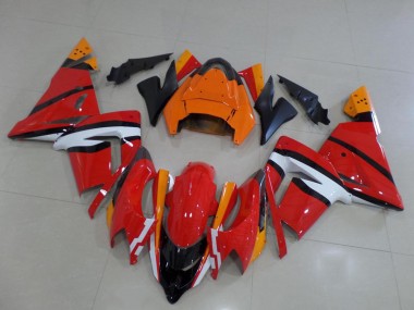 Carenagem Moto ZX10R 2003-2005 - Laranja Preto & Branco