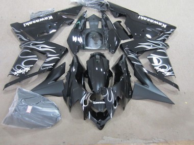 Carenagem Moto ZX10R 2003-2005 - Preto & Branco Chama