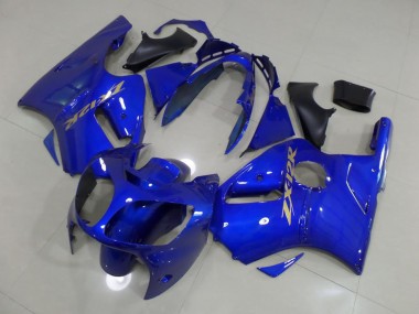 Carenagem Moto ZX12R 2000-2001 - Azul & Ouro Adesivo