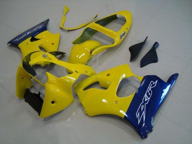 Carenagem Moto ZX6R 2000-2002 - Amarelo Azul