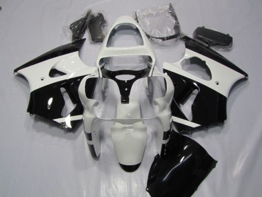 Carenagem Moto ZX6R 2000-2002 - Branco Preto