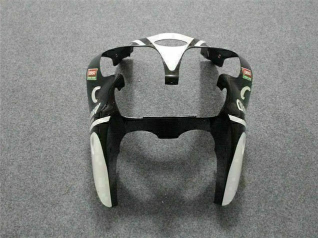 Carenagem Moto ZX6R 2000-2002 - Preto Branco Eurobet