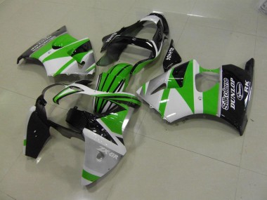 Carenagem Moto ZX6R 2000-2002 - Verde Branco Listra