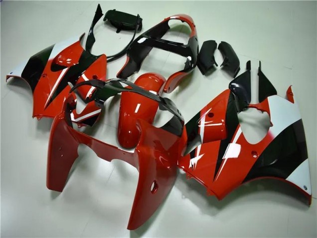 Carenagem Moto ZX6R 2000-2002 - Vermelho Preto Branco Carenagem Moto ZX6R 2000-2002 - Vermelho Preto Branco