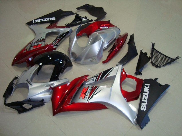 Carenagem & Plástico Moto GSXR 1000 K7 2007-2008 - Vermelho Preto Prata Carenagem & Plástico Moto GSXR 1000 K7 2007-2008 - Vermelho Preto Prata