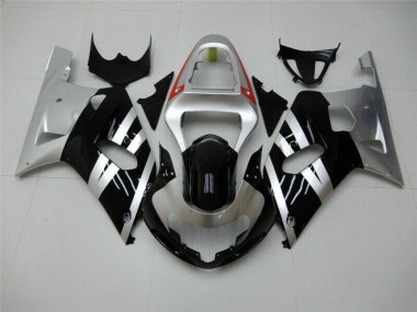 Carenagem & Plástico Moto GSXR 600 / 750 K1 K2 K3 2001-2003 - Preto Prata