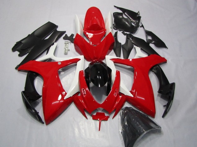Carenagem & Plástico Moto GSXR 600 K6 2006-2007 - Vermelho Preto Carenagem & Plástico Moto GSXR 600 K6 2006-2007 - Vermelho Preto