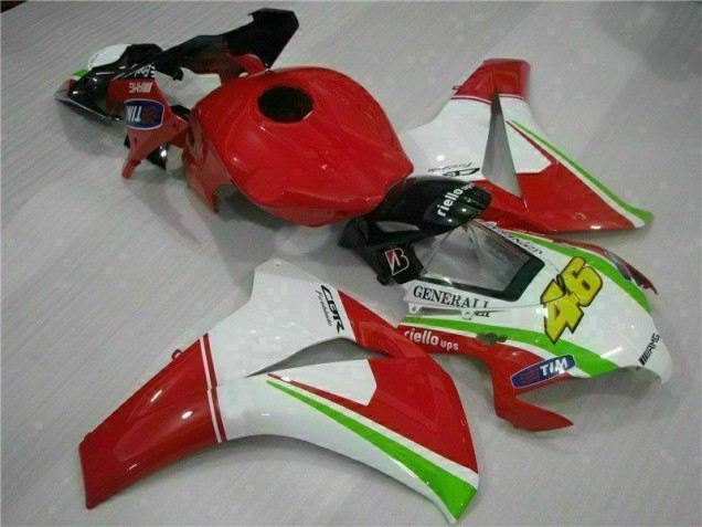 Carroçaria Moto CBR 1000RR 2008-2011 - Vermelho Branco