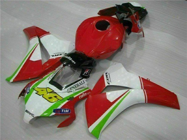 Carroçaria Moto CBR 1000RR 2008-2011 - Vermelho Branco