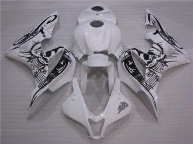 Carroçaria Moto CBR 600RR 2007-2008 - Preto Branco