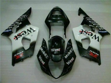 Carroçaria Moto GSXR 1000 K3 2003-2004 - Branco Preto