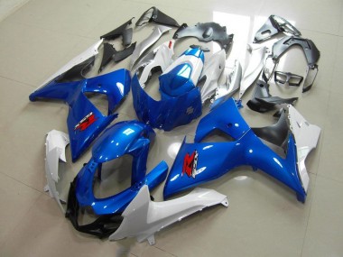 Carroçaria Moto GSXR 1000 K9 2009-2016 - Azul & Branco Estilo OEM