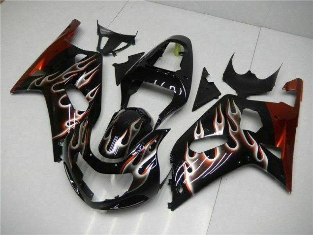 Carroçaria Moto GSXR 600 / 750 K1 K2 K3 2001-2003 - Preto Carroçaria Moto GSXR 600 / 750 K1 K2 K3 2001-2003 - Preto