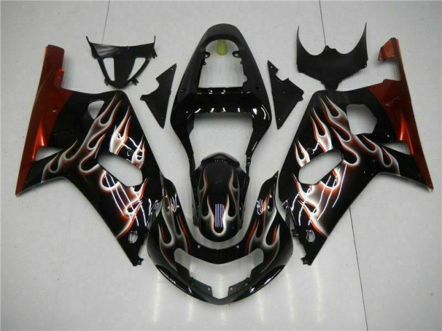 Carroçaria Moto GSXR 600 / 750 K1 K2 K3 2001-2003 - Preto Carroçaria Moto GSXR 600 / 750 K1 K2 K3 2001-2003 - Preto