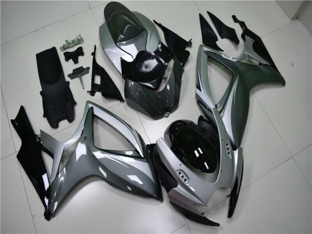 Carroçaria Moto GSXR 600 / 750 K6 2006-2007 - Prata Cinzento