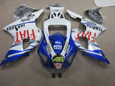 Carroçaria Moto R1 2009-2011 - Azul Branco Motul Dunlop 46