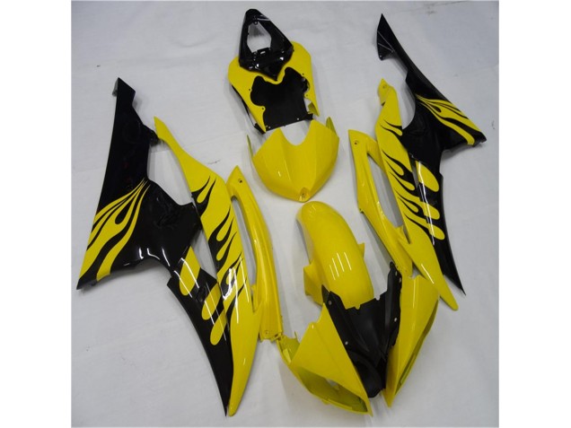 Carroçaria Moto R6 2008-2016 - Amarelo Preto Carroçaria Moto R6 2008-2016 - Amarelo Preto