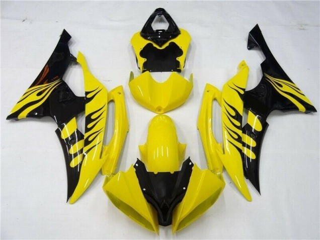 Carroçaria Moto R6 2008-2016 - Amarelo Preto Carroçaria Moto R6 2008-2016 - Amarelo Preto