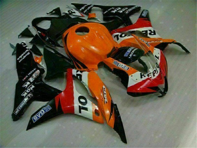 Injeção Kit Carenagem CBR 600RR 2007-2008 - Laranja Preto Repsol