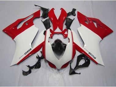 Injeção Kit Carenagem Moto Ducati 1199 2011-2014 - Branco Vermelho