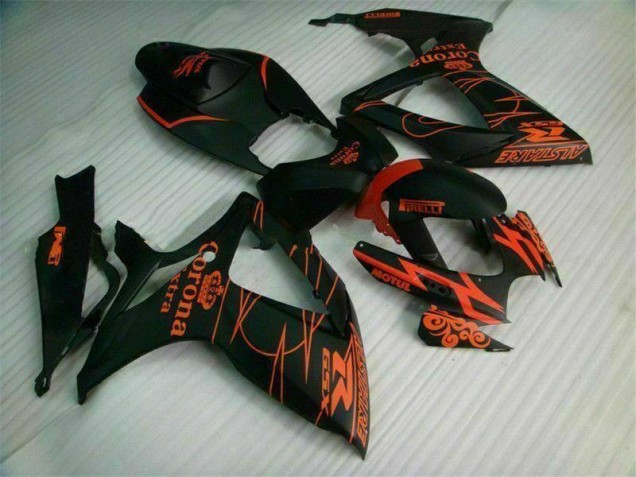 Injeção Kit Carenagem Moto GSXR 600 / 750 K6 2006-2007 - Preto Injeção Kit Carenagem Moto GSXR 600 / 750 K6 2006-2007 - Preto