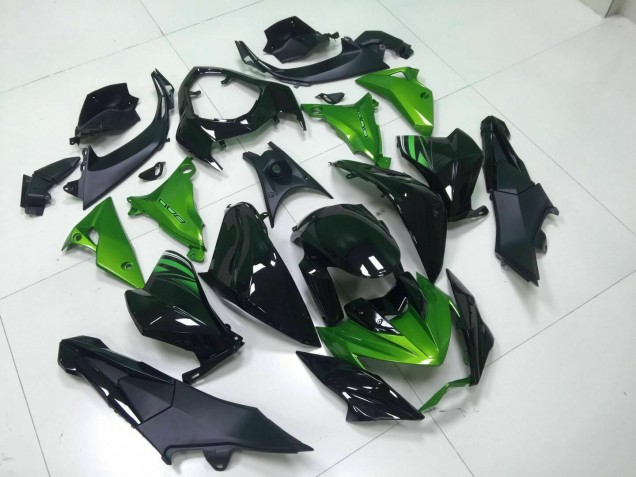 Injeção Kit Carenagem Moto R1 2000-2001 - Verde Preto
