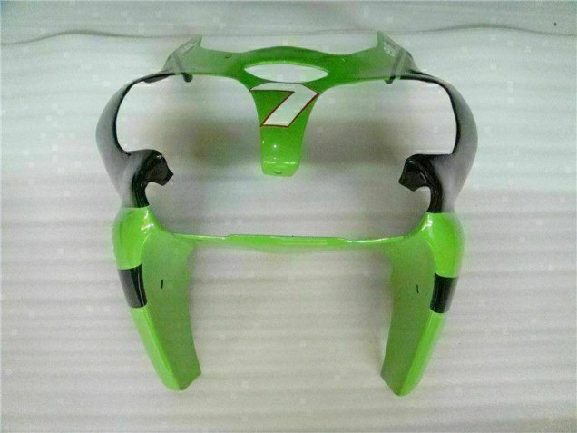 Injeção Kit Carenagem Moto ZX6R 2000-2002 - Verde Preto