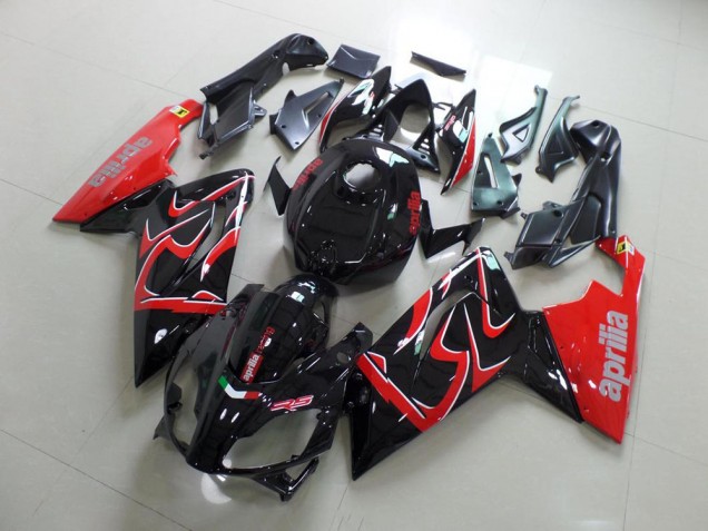 Injeção Kit Carenagem RS 125 2006-2011 - Preto & Vermelho