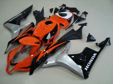 Injeção Kits Carenagem Moto CBR 600RR 2007-2008 - Laranja Prata Preto