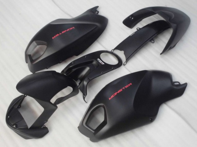 Injeção Kits Carenagem Moto Ducati Monster 696 2008-2012 - Preto Vermelho Monster