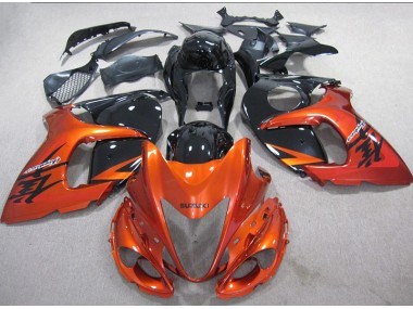 Injeção Kits Carenagem Moto GSXR 1300 Hayabusa 2008-2019 - Laranja Preto