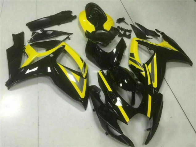Injeção Kits Carenagem Moto GSXR 600 / 750 K6 2006-2007 - Preto