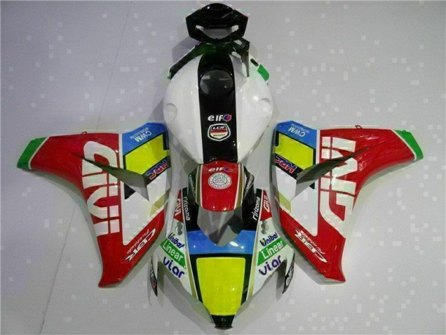 Kit Carenagem Moto CBR 1000RR 2008-2011 - Vermelho Branco