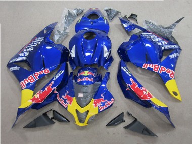 Kit Carenagem Moto CBR 600RR 2009-2012 - Azul Red Bull