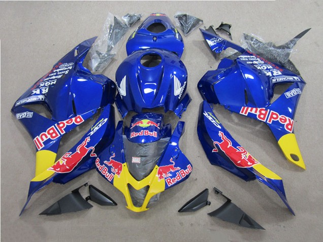 Kit Carenagem Moto CBR 600RR 2009-2012 - Azul Red Bull Kit Carenagem Moto CBR 600RR 2009-2012 - Azul Red Bull