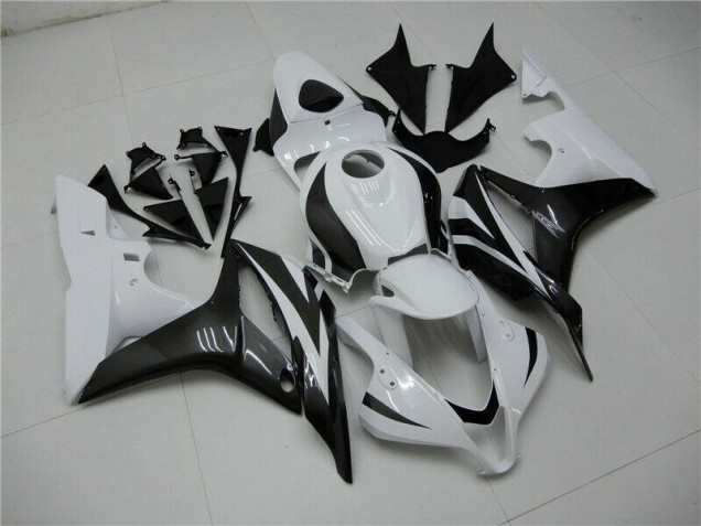 Kit Carenagem Moto CBR 600RR 2009-2012 - Branco Preto