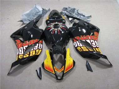 Kit Carenagem Moto CBR 600RR 2009-2012 - Preto Amarelo