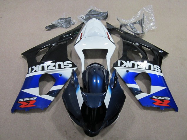 Kit Carenagem Moto GSXR 1000 K3 2003-2004 - Azul Branco Decalque Kit Carenagem Moto GSXR 1000 K3 2003-2004 - Azul Branco Decalque